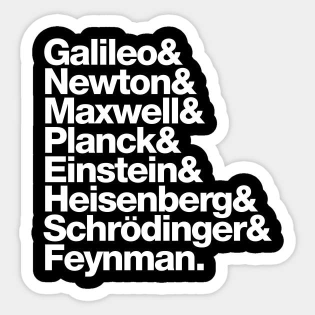 The Physics Posse Sticker by kipstewart